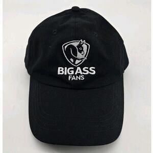 Big Ass Fans Industrial Hat Embroidered Black Baseball Cap Adjustable Strap